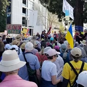 Hands Off rally